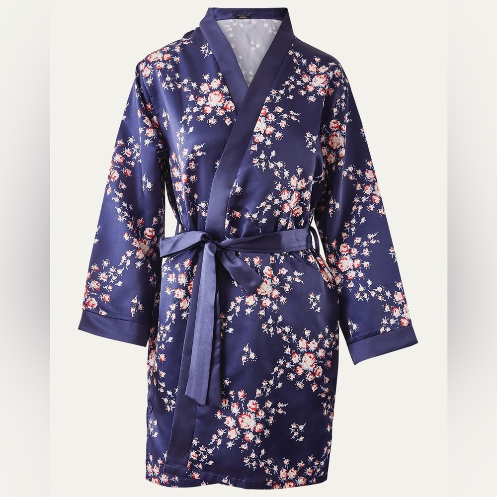 ❤️❤️ Morgan Lane Allie Satin Robe L/XL NEW - Picture 1 of 5